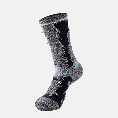 Calcetines Invierno 3 Unid Grueso De Invierno Deportes Calcetines Al Aire Cálido Ciclismo Correr Senderismo Esquí Altos Calcetines Hombres Mujeres Termal Esqui Calcetín Largo-B,One Size