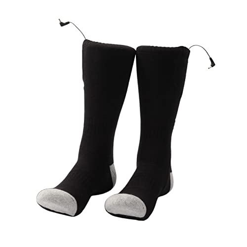 Calcetines Térmicos para Hombres Y Mujeres, con Pilas 4000 MAh Recargables Calentadores Eléctricos Calentadores Térmicos para Los Pies, Calcetines De Algodón Cálidos De Invierno para Esquiar, Montar