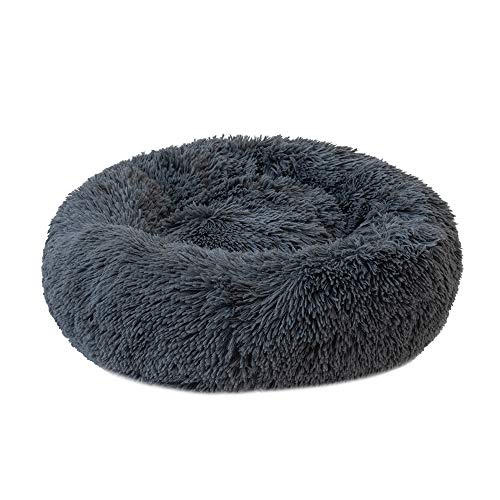 Cama de Mascotas Donut Cama de Perros Gatos Redonda Cómodo Suave Felpa Corto con una Bola de Sisal Cama de Gatitos Cachorros para Dormir Descansar Durmiente