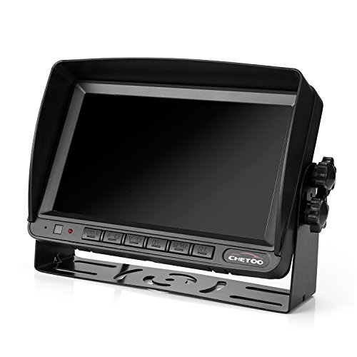 Cámara trasera y Kit de monitor para Coche, Alta Definición con Función de Visión Nocturna(18 IR LED), Cámara de visión trasera del coche impermeable Backup Cámara + Monitor TFT LCD 7 Pulgadas