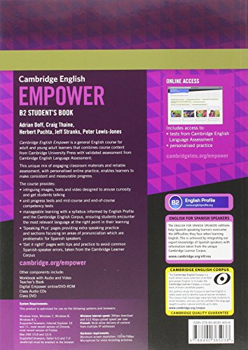 Cambridge English Empower for Spanish Speakers B2 Student's Book with Online Assessment and Practice