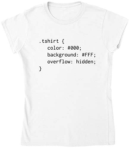 Camiseta codificada por programación de lenguaje para mujer