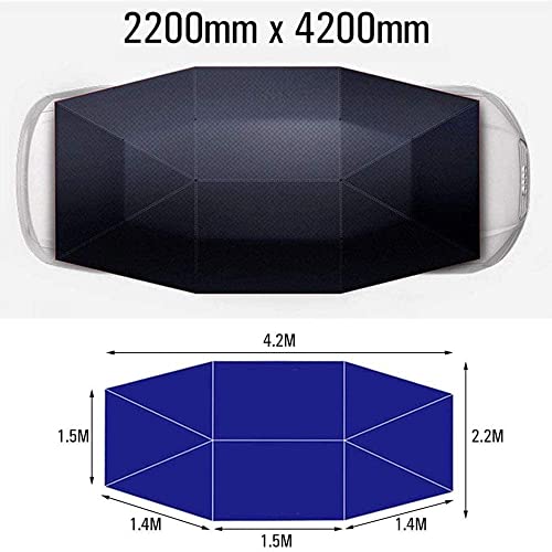 Carpa para automóvil Protección automática Automático Portátil Refugio para sombrilla Automático Completamente automático, Carpa automóvil con Control Remoto Verano Impermeable para automóvil