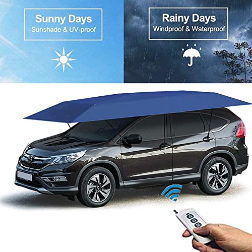 Carpa para automóvil Protección automática Automático Portátil Refugio para sombrilla Automático Completamente automático, Carpa automóvil con Control Remoto Verano Impermeable para automóvil