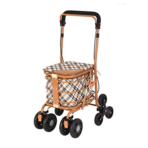 Carro, multifuncional plegable Compras Viejo Vespa puede empujar for sentarse cuatro rondas for ayudar a comprar verduras pequeñas Conveniente viejo carrito de compra carro de regalo bolsos y cestas,