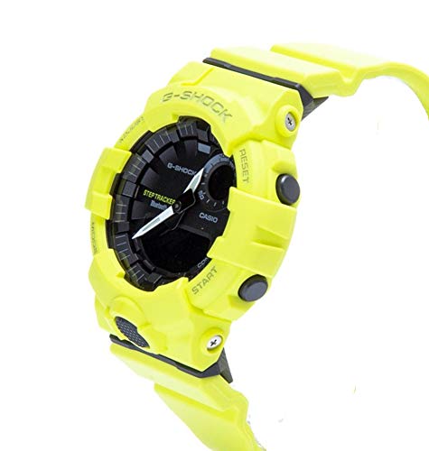 Casio Reloj Digital para Hombre de Cuarzo con Correa en Resina GBA-800-9AER, Amarillo Neón