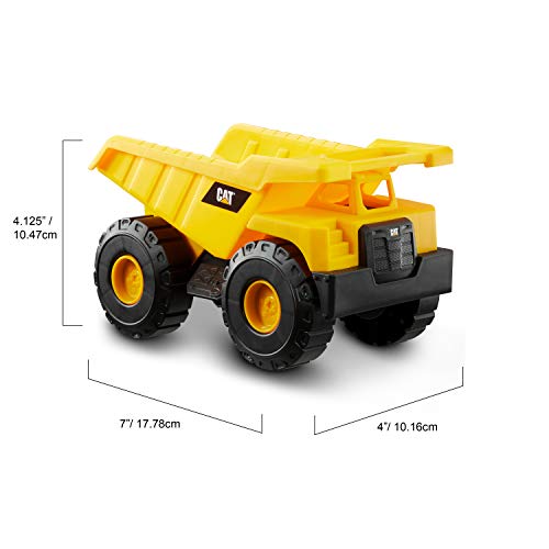 Caterpillar Mini Crew 3 Pack-Dump Truck, Wheel Loader, & Excavator Camiones Miniatura, Color Amarillo (Funrise International 82284)