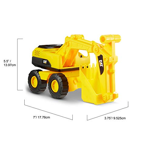 Caterpillar Mini Crew 3 Pack-Dump Truck, Wheel Loader, & Excavator Camiones Miniatura, Color Amarillo (Funrise International 82284)