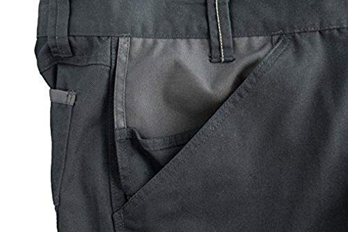 Caterpillar - Pantalón para Hombre, Color Negro Oscuro y Negro, 32 W/32 L