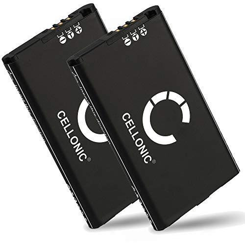 CELLONIC® 2X Batería de Repuesto SPR-001, SPR-003, SPR-A-BPAA-CO Compatible con Nintendo 3DS XL/New 3DS XL, 1800mAh, Accu de Larga duración