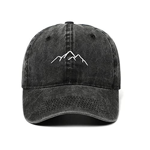 CHENGGI Gorras De Hombre Gorra de papá de montaña Lavada Gorra de Hombre Deportes al Aire Libre Gorra de béisbol Retro Bordado de Hip Hop Gorra de Snapback de la Cordillera