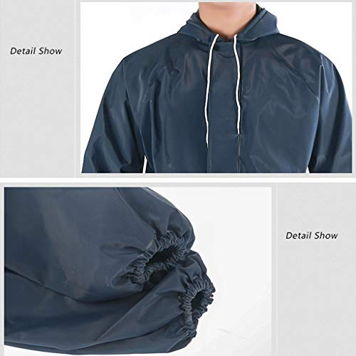 Chubasquero impermeable Rain Gear Impermeable Dividido Parte superior reflectante + Pantalones impermeables Pantalones impermeables para montar al aire libre Montar al aire libre Hombres y mujeres gru