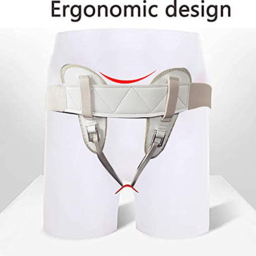 Cinturón de Hernia inguinal Compresión neumática - Braguero contención para Hernia inguinal - Tipo Adulto Cinturón de Hernia inguinal Umbilical - Correa de Soporte Inflable con Bomba