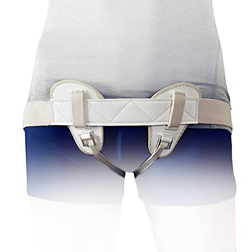 Cinturón de Hernia inguinal Compresión neumática - Braguero contención para Hernia inguinal - Tipo Adulto Cinturón de Hernia inguinal Umbilical - Correa de Soporte Inflable con Bomba