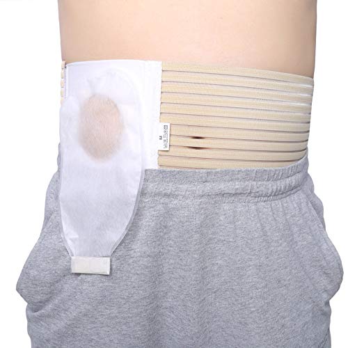 Cinturón de la cinturón de la ostomía Cinturón de la colostomía (agujero 3.14 ") Médico Stoma Support Ostomy Hernia Cinturón Hernia Cintura Abdomen Soporte Primer drenaje Estómago Carpeta Truss 805