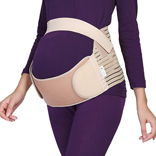 Cinturón de maternidad - Apoyo durante el embarazo - banda para abdomen / cintura / espalda, faja de premamá para el vientre - Marca Neotech Care (Negro, S)