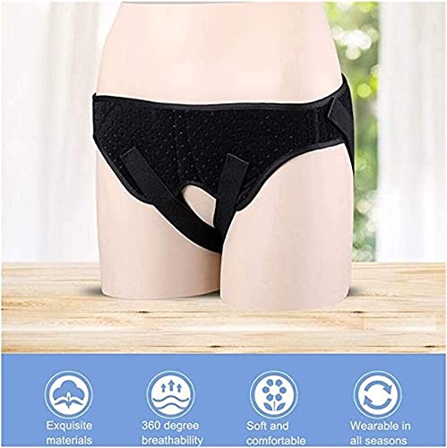 Cinturones de hernia ajustables con 2 almohadillas de compresión extraíbles fáciles de limpiar y duraderas, a prueba de polvo para hombres y mujeres Hernia Guardia Inguinal Truss 923 ( Size : Medium )