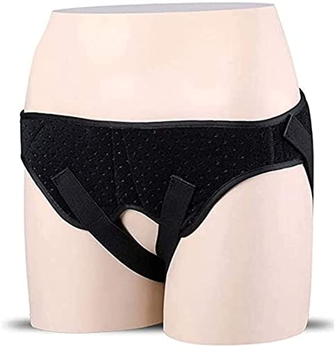 Cinturones de hernia ajustables con 2 almohadillas de compresión extraíbles fáciles de limpiar y duraderas, a prueba de polvo para hombres y mujeres Hernia Guardia Inguinal Truss 923 ( Size : Medium )