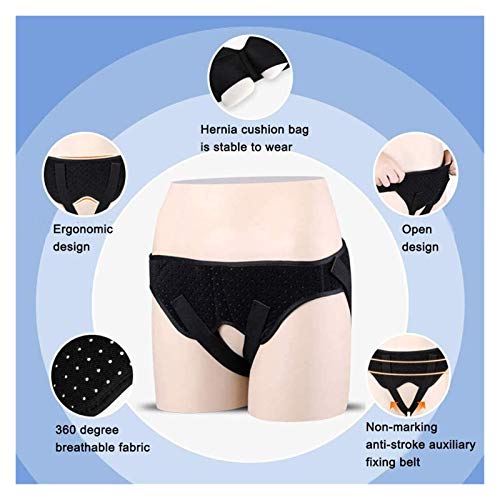 Cinturones transpirable hernia, médico del guardia de la hernia inguinal braguero for mujer de los hombres y de 2 desprendible de compresión for Single/Doble hernia deportiva ajustable correa de la