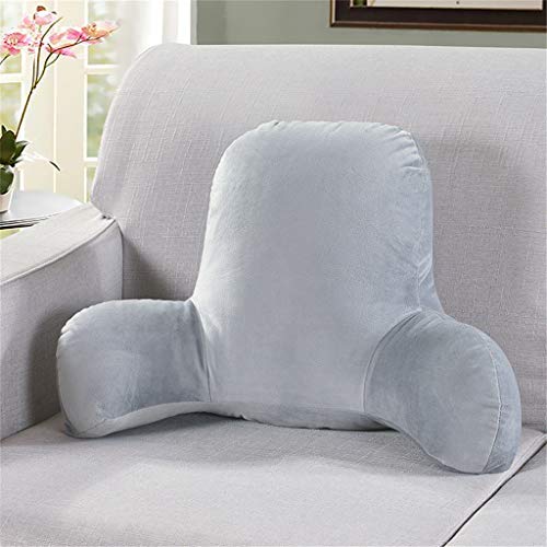 CJY-Cushion Cojín de Respaldo Lumbar de Felpa, cojín de Respaldo Cojín de Respaldo con Brazos Algodón en Forma de T para sofá, sofás, salón, reclinable, con Cremallera Fundas extraíbles,G