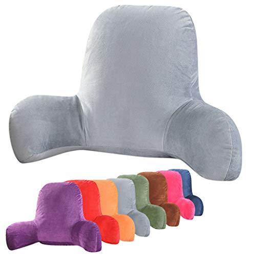 CJY-Cushion Cojín de Respaldo Lumbar de Felpa, cojín de Respaldo Cojín de Respaldo con Brazos Algodón en Forma de T para sofá, sofás, salón, reclinable, con Cremallera Fundas extraíbles,G