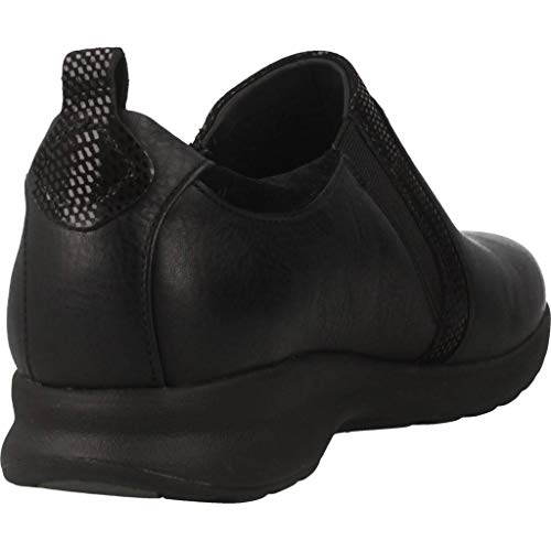 Clarks Un Adorn Zip, Mocasines Mujer, Negro (Black Combi-), 41.5 EU