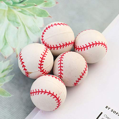 CLISPEED Pelotas de Béisbol Inflables 20 Piezas de Goma de Béisbol Bola Hinchable Relleno de Bolsas de Fiesta para Lanzar Atrapar Bateo Juegos de Interior Al Aire Libre Parque de Playa