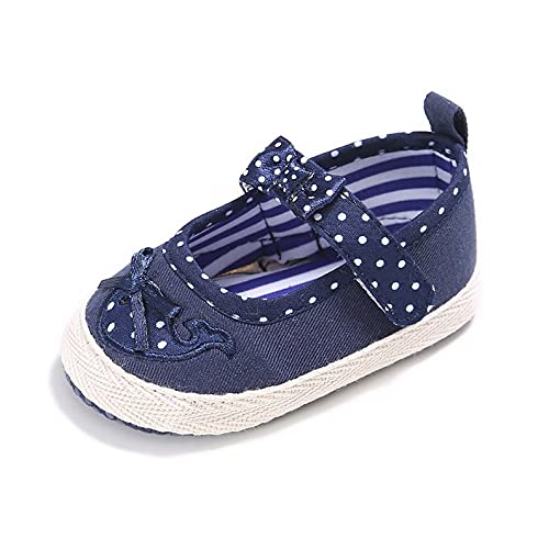 CloverGorge 0-12 Meses Andador para bebé, Zapatos Bonitos para bebé, Zapatos cómodos de Suela Suave para niñas, Zapatos de Princesa para Primer Andador, Zapatos Antideslizantes para niños pequeños