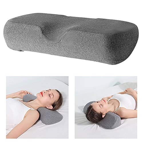 Colcolo Almohada Cervical de Espuma Viscoelástica para El Estrés de Quienes Duermen Estomacal Ortopédicos - Gris, Individual