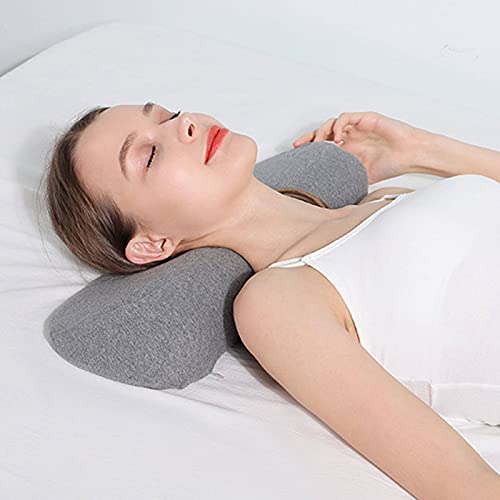 Colcolo Almohada Cervical de Espuma Viscoelástica para El Estrés de Quienes Duermen Estomacal Ortopédicos - Gris, Individual