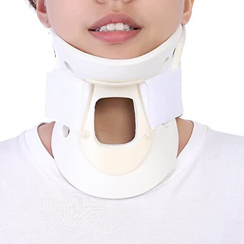 Collar cervical, soporte para el cuello transpirable, soporte para el cuello, alivio del dolor, ortesis para el cuello, para mujeres, hombres, cuello cervical de alivio rígido, 3 tamaños(S)