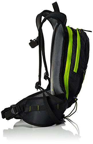 COLUMBUS Lake 4 Mochila de hidratación, Unisex Adulto, Negro/Verde Fluorescente, Talla Única