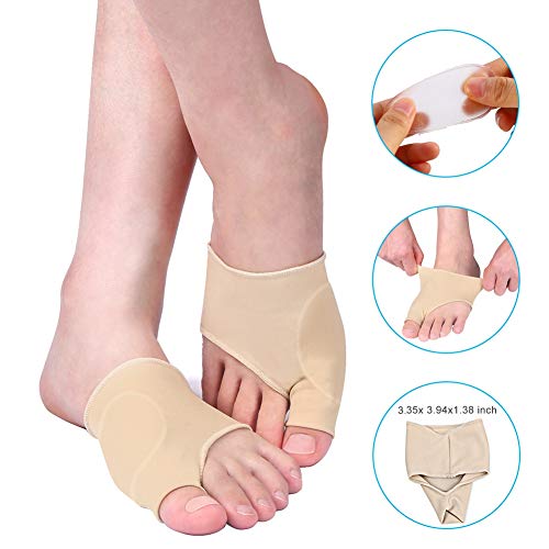 Corrector de Juanetes,Protector de Manga de Juanete Banda Correctora de Hallux Valgus Para Aliviar El Dolor de Juanete Almohadilla de Gel Baja Súper Suave para Juanete Hallux Valgus