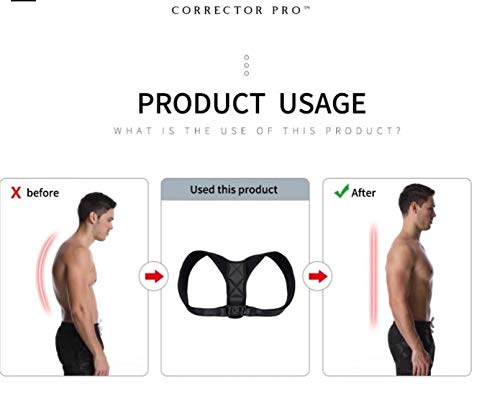 Corrector de Postura Espalda y Hombro | Para Dolor de Espalda Uso Hombre y Mujer | Corrige tu Postura con el Mejor Faja Probado - Talla Única | Ver la Evolución Consigue Postura Recta