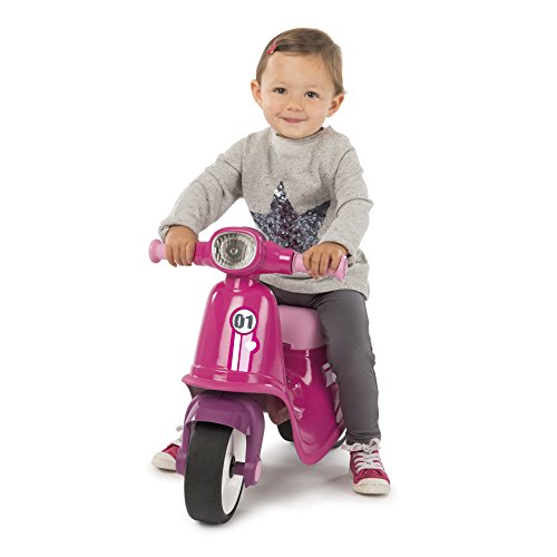 Correpasillos Scooter rosa con ruedas silenciosas (Smoby 721002)