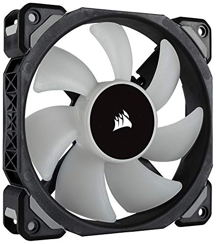 Corsair ML120 Pro - Ventilador de levitación magnética, 120 mm premium, con LED RGB, paquete de 3 ventiladores con Lighting Node PRO (CO-9050076-WW)