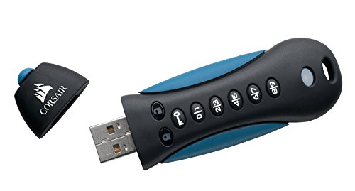 Corsair Padlock 3 16GB Unidad Flash USB USB Tipo A 3.0 (3.1 Gen 1) Negro, Azul - Memoria USB (16 GB, USB Tipo A, 3.0 (3.1 Gen 1), Tapa, 150 g, Negro, Azul)