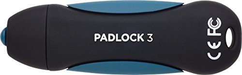 Corsair Padlock 3 16GB Unidad Flash USB USB Tipo A 3.0 (3.1 Gen 1) Negro, Azul - Memoria USB (16 GB, USB Tipo A, 3.0 (3.1 Gen 1), Tapa, 150 g, Negro, Azul)