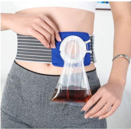 COUYY Bolsas de colostomía para cinturón de ostomía, la Bolsa de urostomía drenable, Bolsa de ileostomía, cinturón de ostomía con la Bolsa