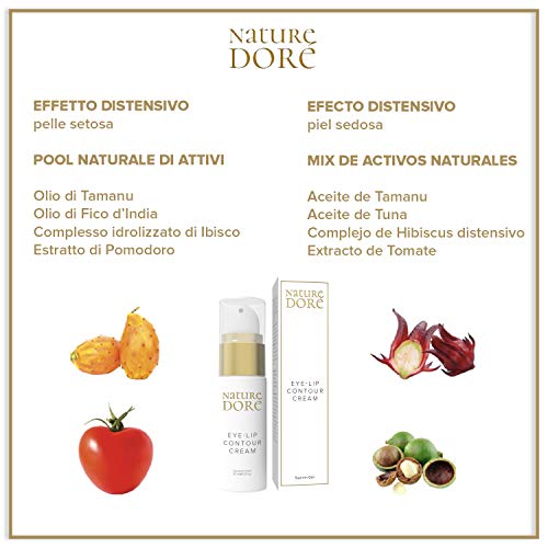 Crema Contorno Ojos Ácido Hialurónico Puro 100% Antiarrugas 30 Ml, Formula enriquecida Aceite Tamanu Organica Detiene Hidrata Las Ojeras y Bolsas Contorno labios Hidratante Facial Bio Patas de Gallo