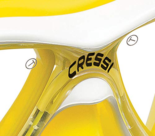 Cressi Marea VIP (New) Pack de Snorkel, Unisex Adulto, Amarillo, Talla Única