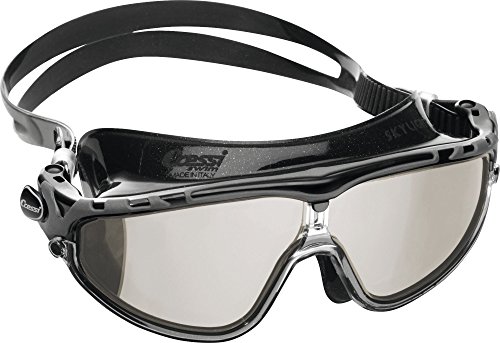 Cressi Skylight Natación Anti-vaho, Unisex Adulto, Negro/Gafas Gris, Talla única