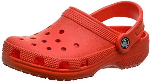 Crocs Classic Clog K Unisex Niños Zuecos, Rojo (Pepper), 27/28 EU