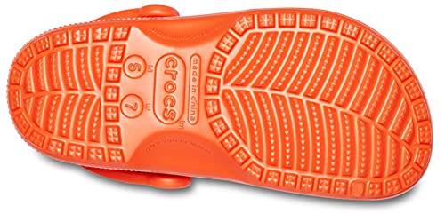 Crocs Classic Clog Unisex Adulta Zuecos, Naranja (Tangerine), 43/44 EU