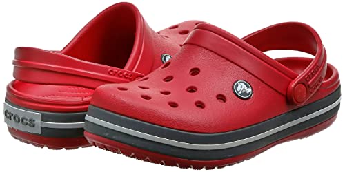 Crocs Crocband Unisex Adulta Zuecos, Rojo Pepper, 43/44 EU