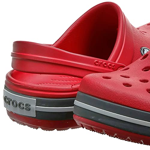 Crocs Crocband Unisex Adulta Zuecos, Rojo Pepper, 43/44 EU