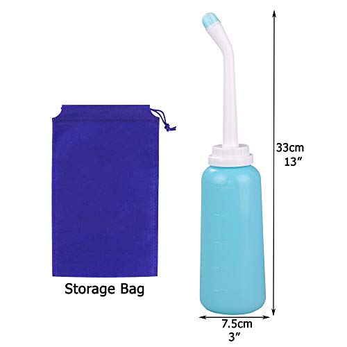 CROING-2 pcs Bidé portátil de 500 ml para Viajar con Bolsa