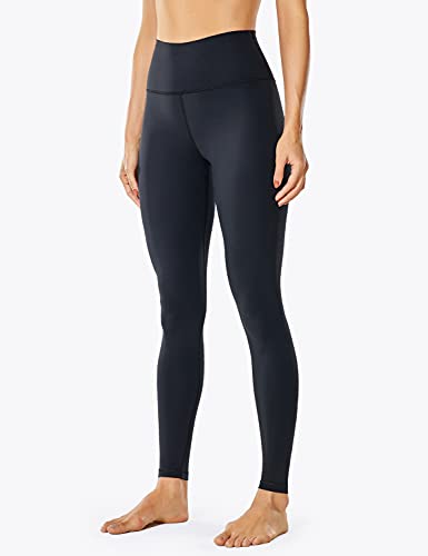 CRZ YOGA Mujer Deportivos Leggings Mallas Fitness Pantalones de Cintura Alta -71cm Negro 38