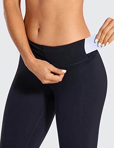 CRZ YOGA Mujer Deportivos Leggings Mallas Fitness Pantalones de Cintura Alta -71cm Negro 38