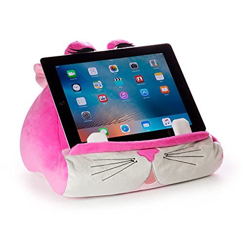 CuddlyReaders, Atril, cojín de Lectura para Libros, iPad, Tablet, eReader, Soporte sofá de Descanso, Idea de Regalo para niños - Kiki Kitty